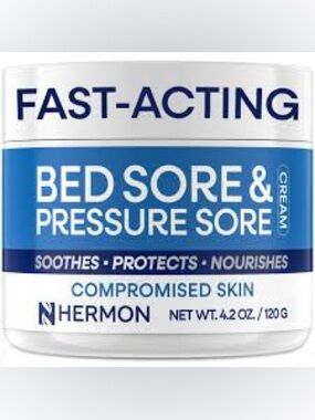 HERMON Fast-Acting Blue Bed Sore & Pressure Sore Cream 4.2oz